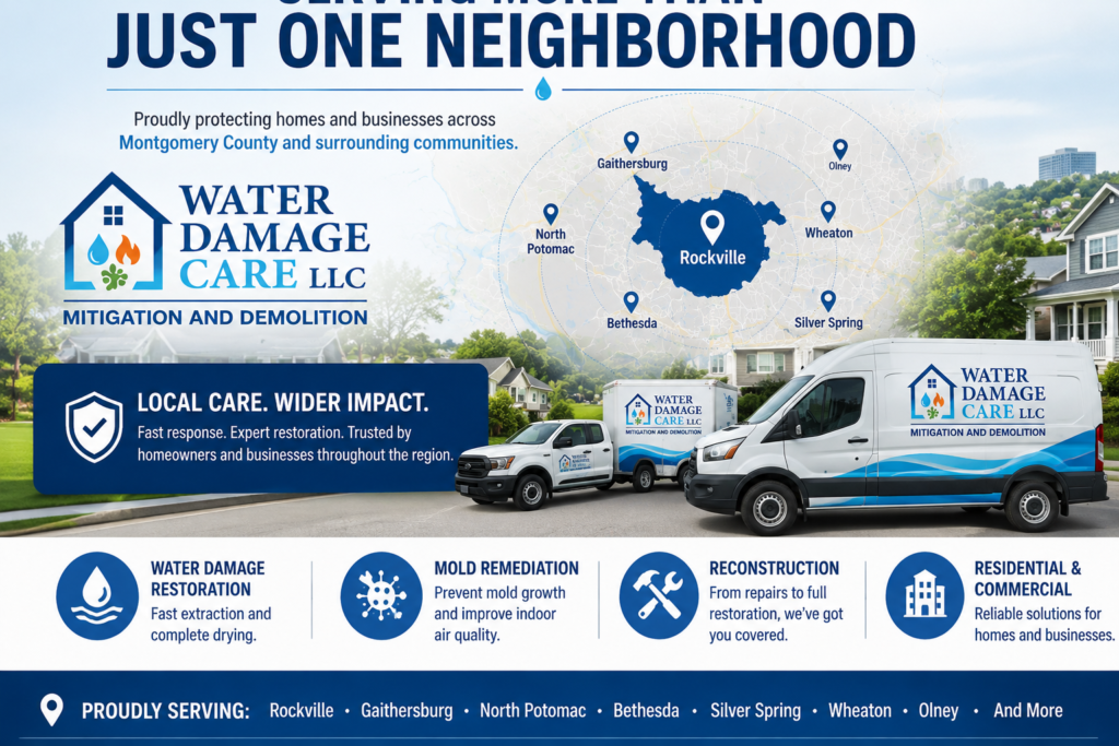 Water Damage in King Farm, Rockville